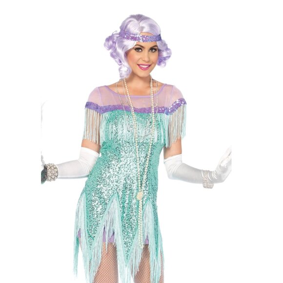 Foxtrot Flirt Flapper Costume, Two Piece 20s-inspired Set - Picture 1 of 4